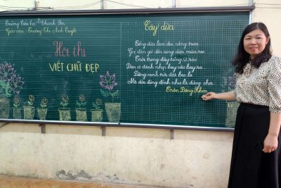 Hội thi “Giáo viên viết chữ đẹp” cấp trường Năm học 2023-2024