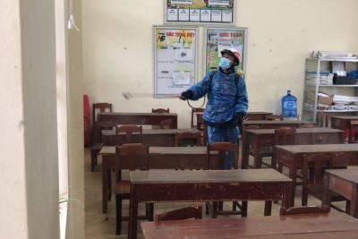 TRƯỜNG TH B THANH SƠN TĂNG CƯỜNG PHÒNG, CHỐNG DỊCH COVID-19