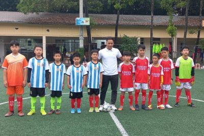 GIAO LƯU BÓNG ĐÁ MINI CHÀO MỪNG NGÀY HỘI QPTD